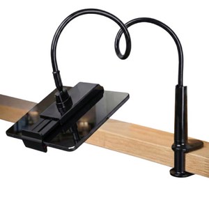 누사이 튼튼한 침대 자바라 태블릿 휴대폰 거치대, 1개, 블랙, JA-90cm