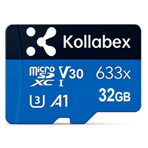 Kollabex 하이퍼포먼스 microSDXC 메모리카드 UHS-I 633x, 1개, 32GB