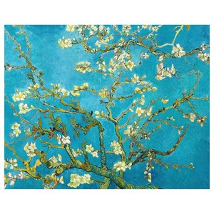 이젤아트 고흐-꽃 피는 아몬드 나무 명화액자 거실 인테리어 캔버스 그림액자, 25*20cm, 캔버스액자
