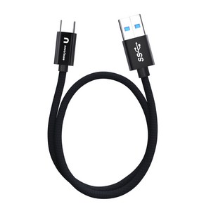 속도빠른 안드로이드오토 케이블 C타입 고속 충전 데이터 케이블 USB3.2 Gen2 A TO C, 블랙 10Gbps, 200cm, 1개