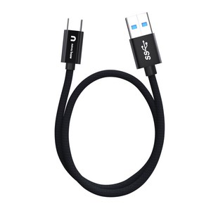 속도빠른 안드로이드오토 케이블 C타입 고속 충전 데이터 케이블 USB3.2 Gen2 A TO C, 블랙10Gbps, 100cm, 1개