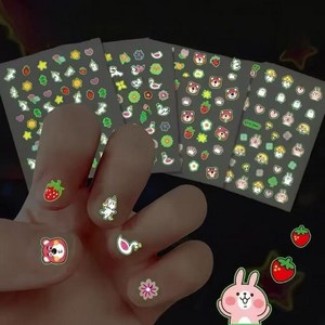 스콜피오 야광 네일아트 스티커 30종, 30개, 혼합