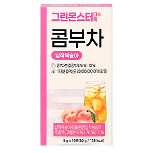 그린몬스터 디톡 콤부차 납작복숭아, 5g, 10개입, 1개