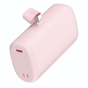 이어맥 10000mAh 대용량 도킹형 PD 22.5W 고속충전 보조배터리, 핑크
