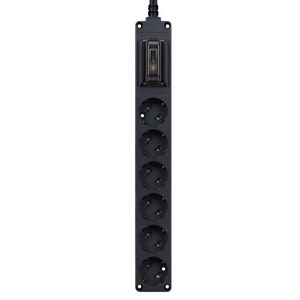 현대일렉트릭 오브제 누전차단 6구 고용량 멀티탭 16A 3500W (접지형) (HDB16GN-6) + 안전커버 3개, 블랙, 1세트, 1.5m