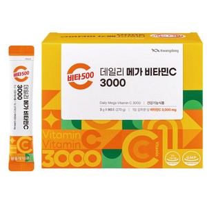 광동 비타500 데일리 메가 비타민C 3000 고함량 비타민c, 1개, 270g