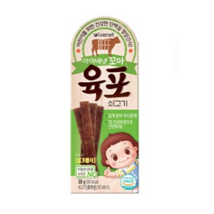 아이배냇꼬마 육포, 쇠고기, 30g, 2개