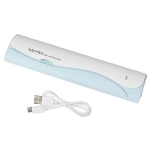유토렉스 블라썸 UV-C 휴대용 칫솔살균기 UTC-32, 아쿠아블루