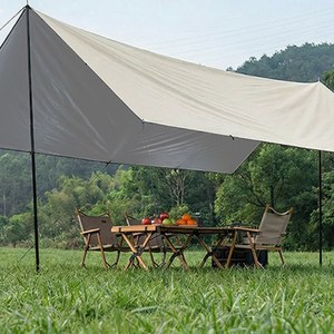 KAIROS OUTDOOR캠핑 타프 아웃도어 대형 실버코팅 줄의 색상 랜덤으로 발송됩니다, F-3X4