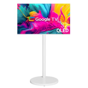무빙큐빅스 스마트 32인치 FHD QLED 삼탠바이미 화이트에디션 스탠딩 이동식 TV 삼텐바이미 중소바이미, 81cm/32인치, GTCX320QFHD, 스탠드형, 고객직접설치