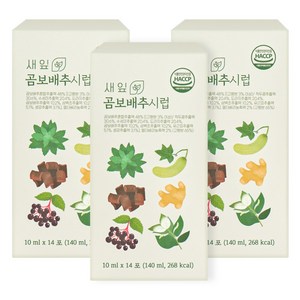 새잎 곰보배추시럽 삼백초 엘더베리진액 스틱, 42개, 10ml