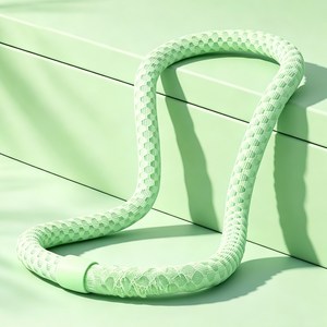 믹스알리 쿨링 스프링 훌라후프 허리라인 슬림업 뱃살 관리 다이어트 홈트레이닝 운동기구, A 그린, 1개, 1kg