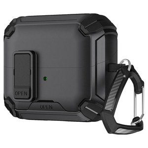 XDcase 갤럭시 버즈3 / 버즈 3 프로 / 버즈 3 FE 다기능 자석 이어버드 케이스 보이지 않는 홀더 포함, 1개, 검정, 갤럭시 버즈3 / 3 프로 / 3 FE