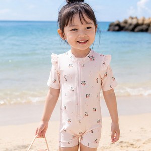 디한스 UV 자외선차단 여아 래쉬가드 유아 수영복 우주복 모자세트