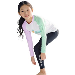 아동 래쉬가드 상하 세트 DH46WH-2 비치웨어 수영복