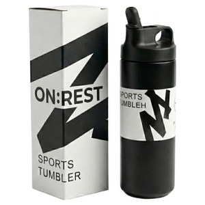 온레스트 스포츠 텀블러 보온 보냉 스텐 빨대 헬스장 운동용 차량용 밀폐, 1개, 550ml, 블랙