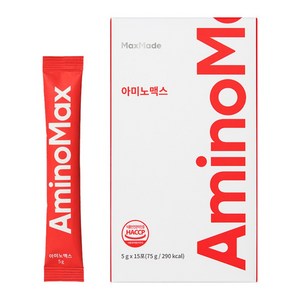 맥스메이드 아미노맥스 15포 아미노산 보충제 BCAA 아르기닌 비트루트 포도맛, 5g, 15개