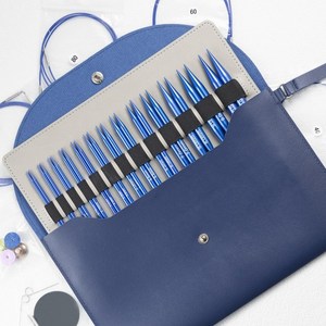 조립식 대바늘 세트 숏팁 13부 뜨개 줄 대바늘 세트 + 파우치, 1세트