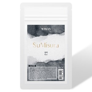 새치염색약 와칸 수미주라 블랙 낱봉 (30g), 내추럴블랙, 1개