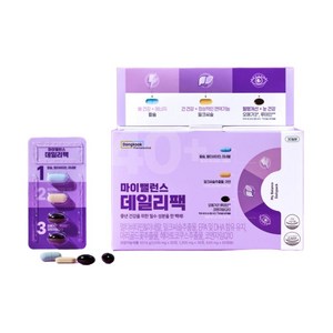 마이밸런스 데일리팩 멀티비타민 밀크씨슬 루테인 오메가3, 1개, 30회분
