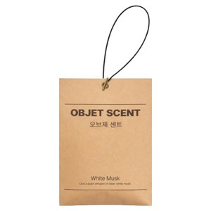 오브제센트 프리미엄 퍼퓸 사쉐 옷장 실내 방향제 탈취제 걸이형, White Musk, 2개, 20g