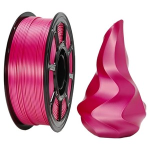 실크 광택 PLA+ 필라멘트 1.75mm 1kg 고인성 FDM 3D프린터 소재, 로즈 레드/Rose Red, PLA+ silk