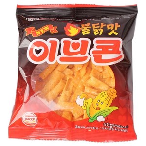 이브콘 불닭맛 옛날과자 옥수수스낵, 4개, 50g