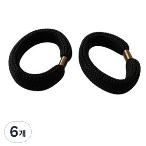밀가드 군용 일체형 통고무링, 6개, 검은색