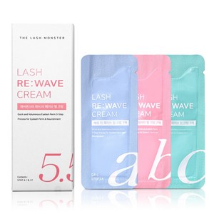 라몽 래쉬몬스터 속눈썹 펌 파마 래쉬 리웨이브 3STEP 속눈썹 펌제 1제+2제+3제, 5세트