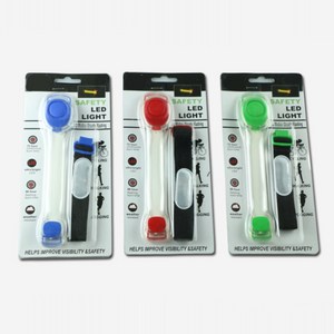 일상애착 스포츠 LED 러닝 암밴드 야간 라이딩 안전등 3P, 그린+레드+블루