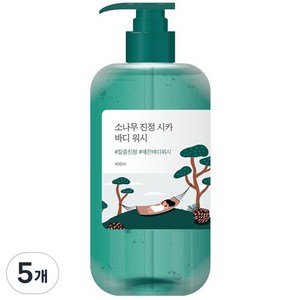 라운드랩 소나무 진정 시카 바디 워시, 400ml, 5개
