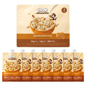 [국내 최초 토핑 30%] 플로에 프로틴 업 쉐이크 미숫가루맛, 7개, 55g