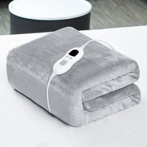 SULCATA 전기장판 전기요 탄소매트 카본매트 플란넬 프리미엄 다용도 1인용 2인용 겨울 따뜻한 무릅 보온담요 물세탁 가능, 그레이, 160cm