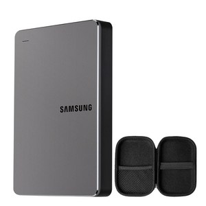 2025 신모델 삼성전자 Y3 4TB 외장하드 + 파우치 증정 HX-MK40Y3, 스모키 그레이