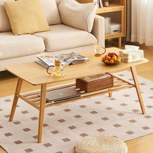 높은 소파 테이블 거실용 탁자 거실 티테이블 엔틱 거실테이블 좌탁, 조립, 차색 100x50x60cm