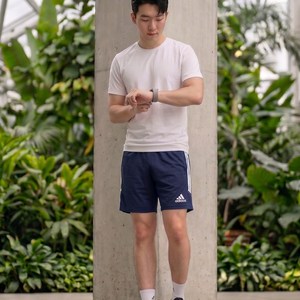 아디다스 정품 AS 가능 스포츠 트레이닝복 쇼츠 반바지 티로23 네이비 삼선