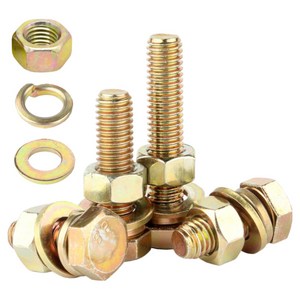M10 일반 육각볼트 철 볼트 너트 와샤 소량묶음, 20개, 50mm