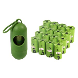 라이프솔루션 반려동물 펫 리필형 배변봉투 강아지 산책 디스펜서 케이스, 32개, 15개입