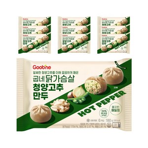 굽네 닭가슴살 청양고추만두 180g, 10개 골드박스 특가