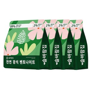 솔바람집 고양이 모래 벤토나이트 미네랄 광물 모래 엑스트라 스트롱, 무향, 24개, 2kg