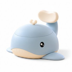 고래 접이식 유아변기 휴대용 배변훈련, 블루