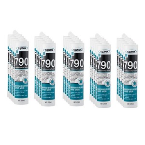 탑씰 790 렉산 외장용 투명 실리콘 실란트 270ml 노즐포함, 25개