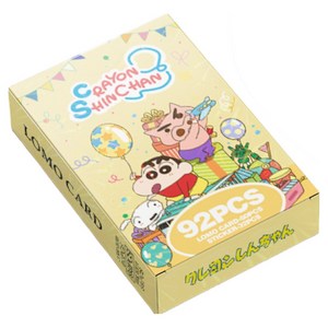 짱구는 못말려 포토카드 굿즈 LOMO 포카 60pcs + 미니 스티커 32pcs, 노랑이, 1개