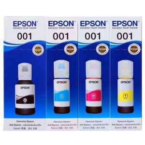 엡손 정품 T03Y 잉크 4색 세트 L6290 프린터 전용 충전 무한 검정+파랑+빨강+노랑 잉크 세트, 1개