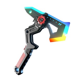 BOLEBIO LED 변신 도끼검 LED 광선검 안개 분사, 1개, 레드