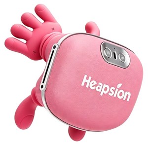 Heapsion 무선 목어깨 마사지기 승모근 주무름 온열 찜질 마사지기 부모님 연인 친구 선물 추천, 벚꽃핑크, 어깨&목 지압 마사지기