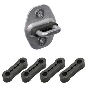 SEAMETAL 충격흡수 자동차 도어 잠금 버퍼 댐퍼 소음방지 실리콘 쿠션 4p 세트, 4개, 블랙
