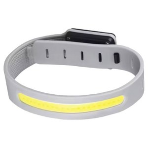 [YD-2307] COB LED 야간 산책 러닝 라이딩 암밴드 충전식 라이트 (C타입) - KC인증 배터리, 1개, 그레이