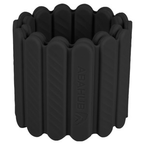 ABAHUB 실리콘 중량밴드 손목 발목 겸용 미끄럼방지, 검정색, 1kg
