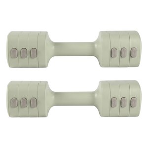 WELLGYM 5kg/아령 양용도 무게는 계단식으로 조절할 수 있음 다용도 가정식 헬스기구 전신 근력 트레이닝 녹색, 2개, 2.5kg